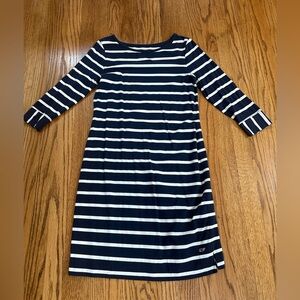 Vineyard Vines Navy and White Striped Nautical Dress